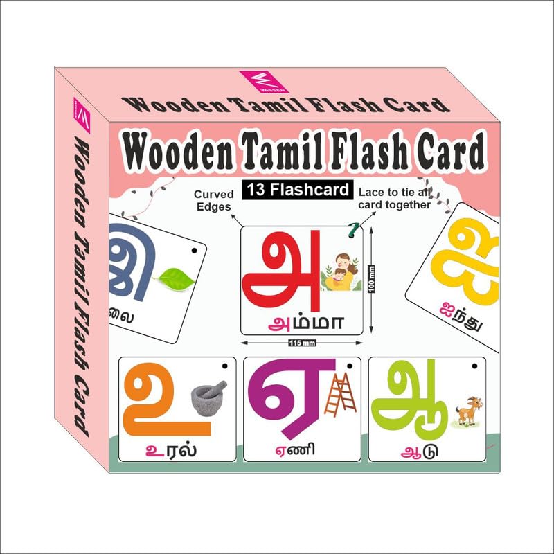 WISSEN Wooden Tamil Swar Learning Flash Card with Lacing Thread | Swar Learning for Kids. (B0CVDVSXN1) Amazon Price History, Amazon Price Tracker