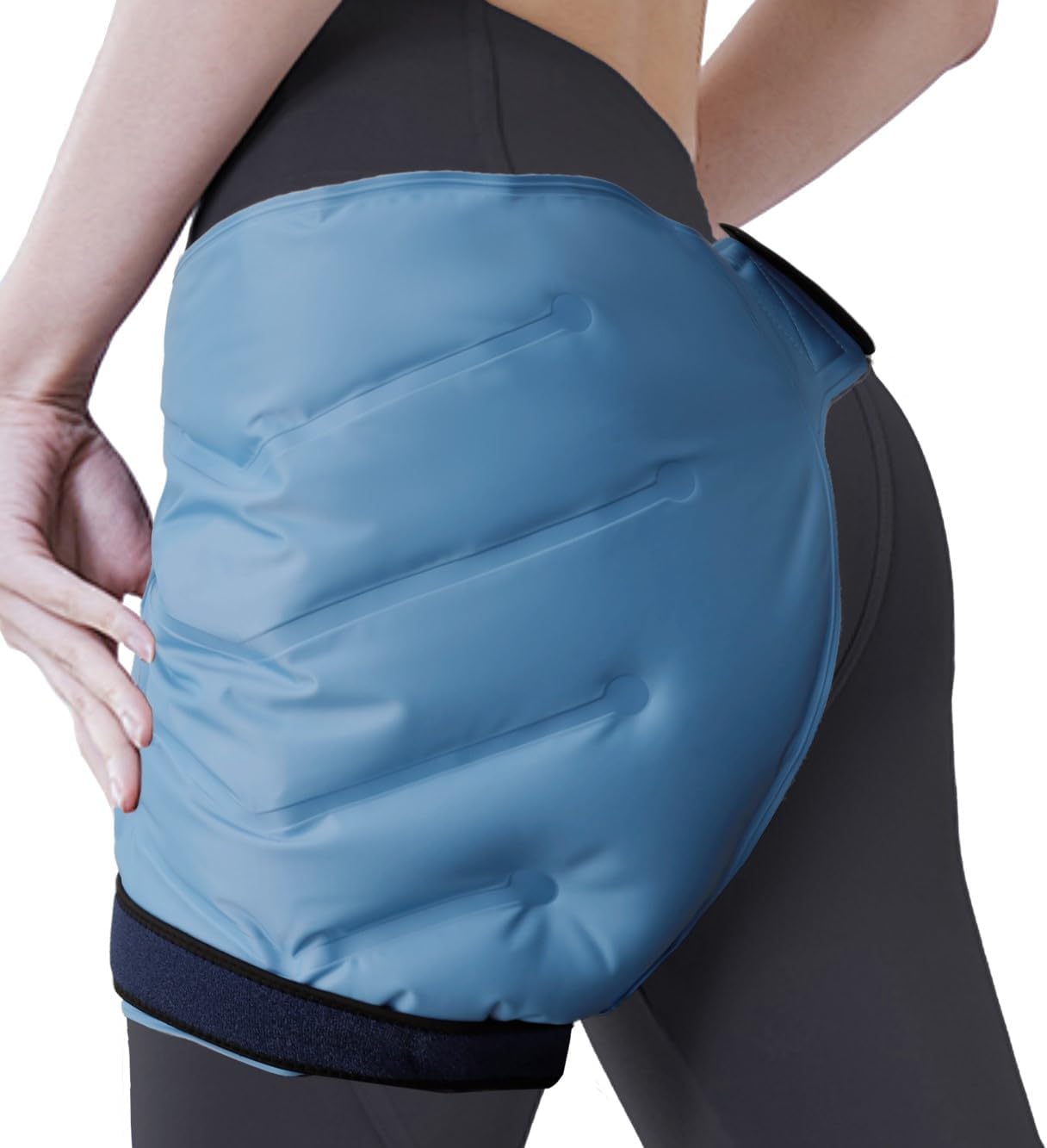 King Mills Extra Large XXL Hip Replacement Recovery Aids, Plus Size Reusable Ice Bursitis Wrap for Inflammation & Swelling Relief, Post Hip Surgery Must Haves