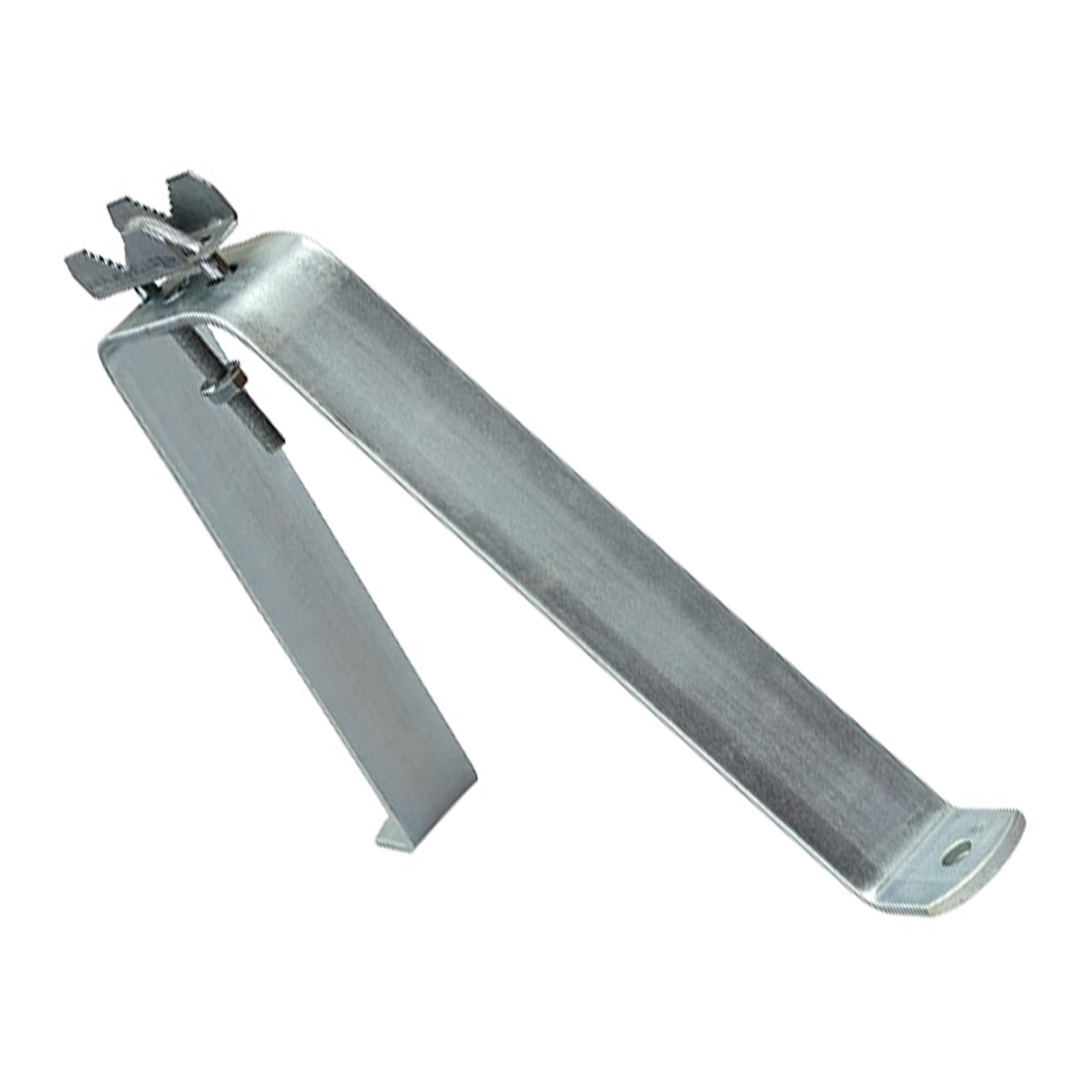 Fixation murale/support pour mât en acier haute qualité 25 cm – Fixation pour mât ou barre de max. 60 mm en acier galvanisé pour antennes (satellite, radio DVB-T2, LTE) parasol, voile d'ombrage
