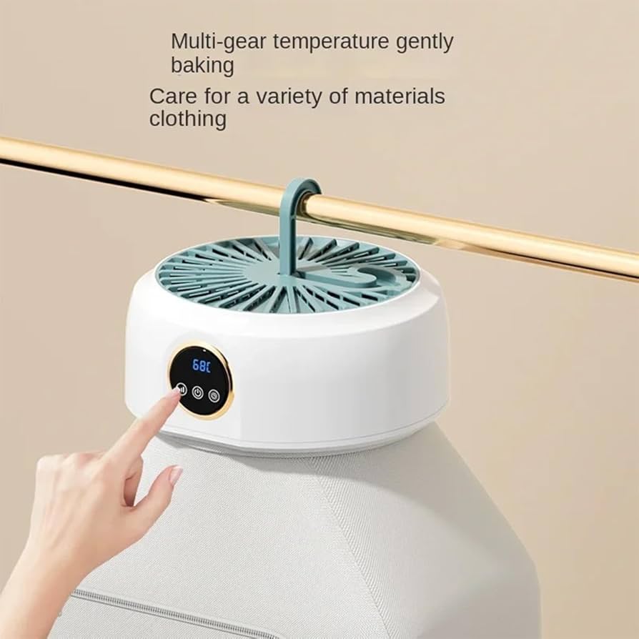 折りたたみ式衣類乾燥機 1時間乾燥 ポータブル衣類乾燥機110v-240v電気折りたたみ式家庭用