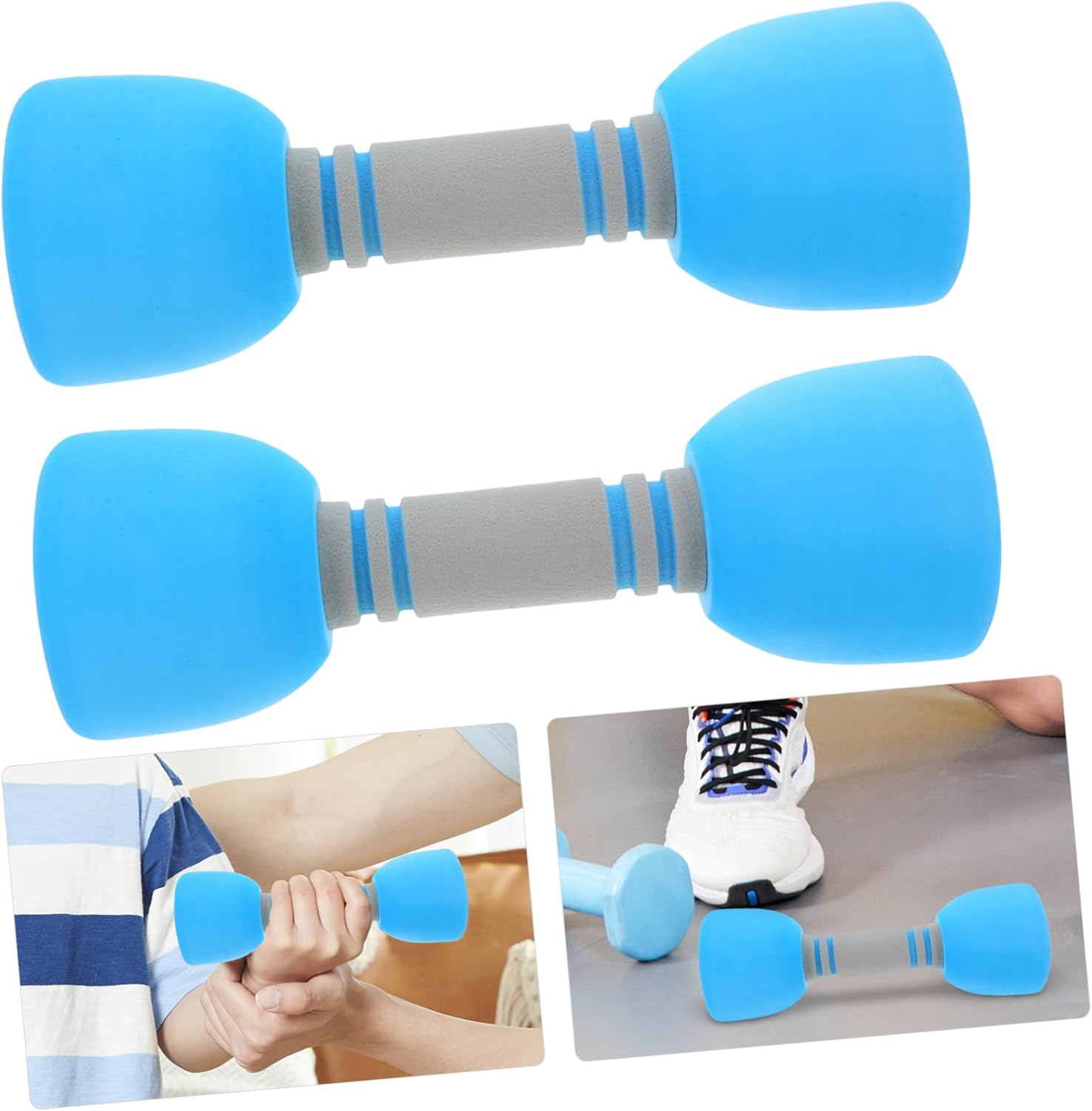 SUPVOX 1pair Boy Girl Dumbbells Home Exercise Lightweight and Hand Weights for Safe Training for Boys and Girls of Soft Dumbbells