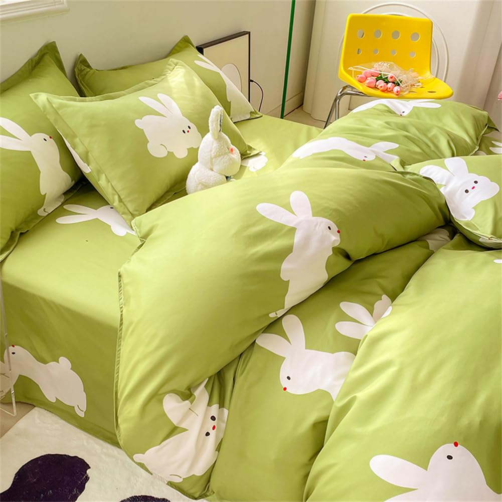 Biancheria da letto a righe - Bianco / marrone, linone