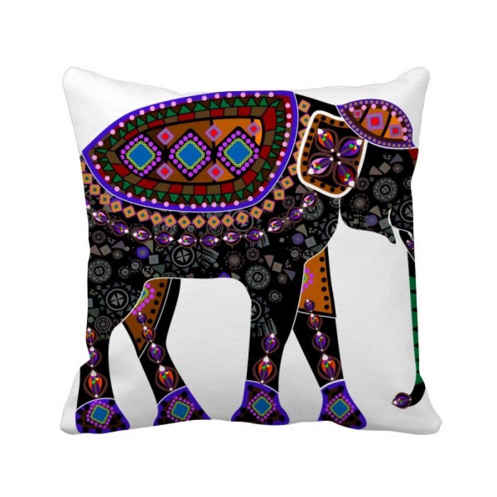 Housse de coussin éléphant pour créer une ambiance zen et ethnique dans la chambre