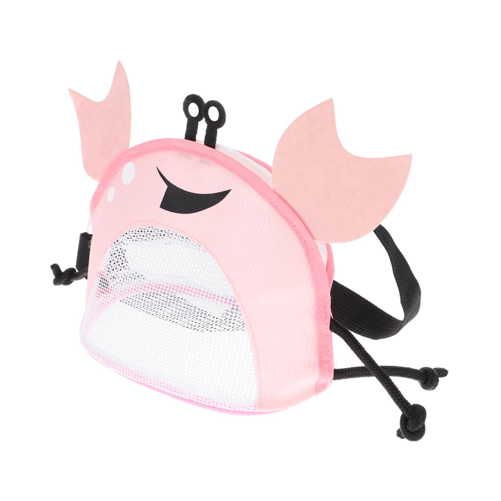 SUPVOX Sturdy Mesh Bag Crab Design Beach Shell Bags for Boys and Girls Pool Toys Storage Bag