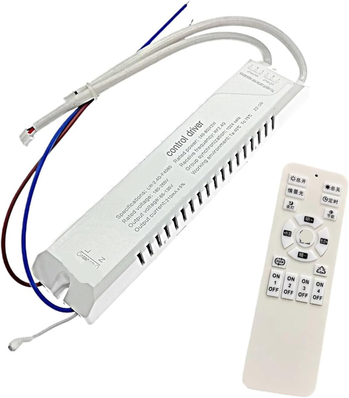 1PCS Driver + Remote Control 40-120W(S-20-40x2W)
