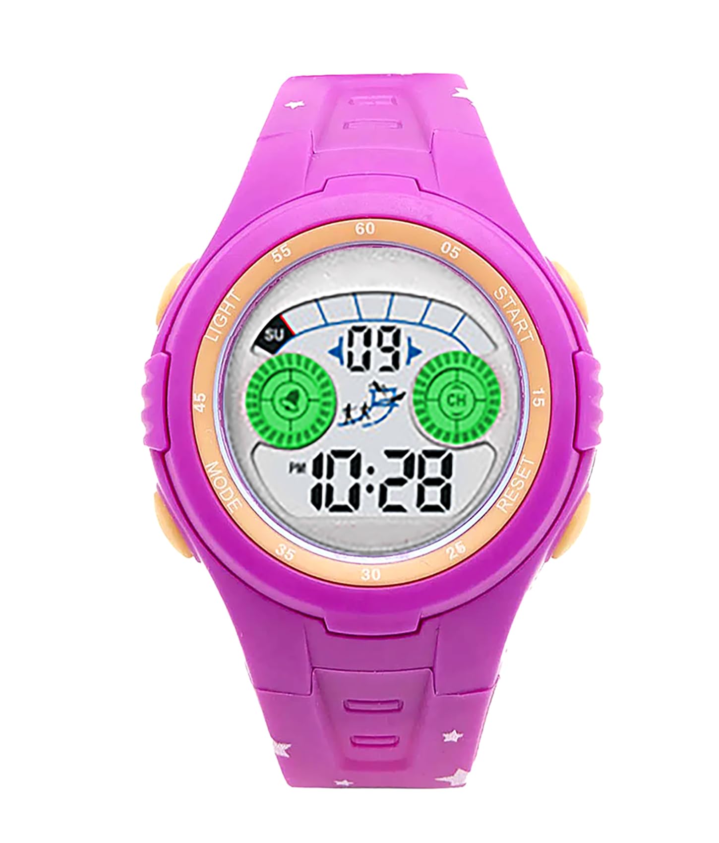 Time Up Digital Dial Cartoon Print Strap Sports Alarm Waterproof Children Watch for Boys & Girls (Age:4-12 Years) (Purple) (B0B4BBWJ61) Amazon Price History, Amazon Price Tracker