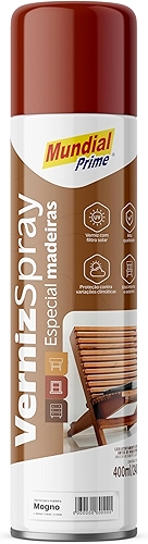 Verniz Spray Especial Madeira, MUNDIAL PRIME, Mogno, AE0100155