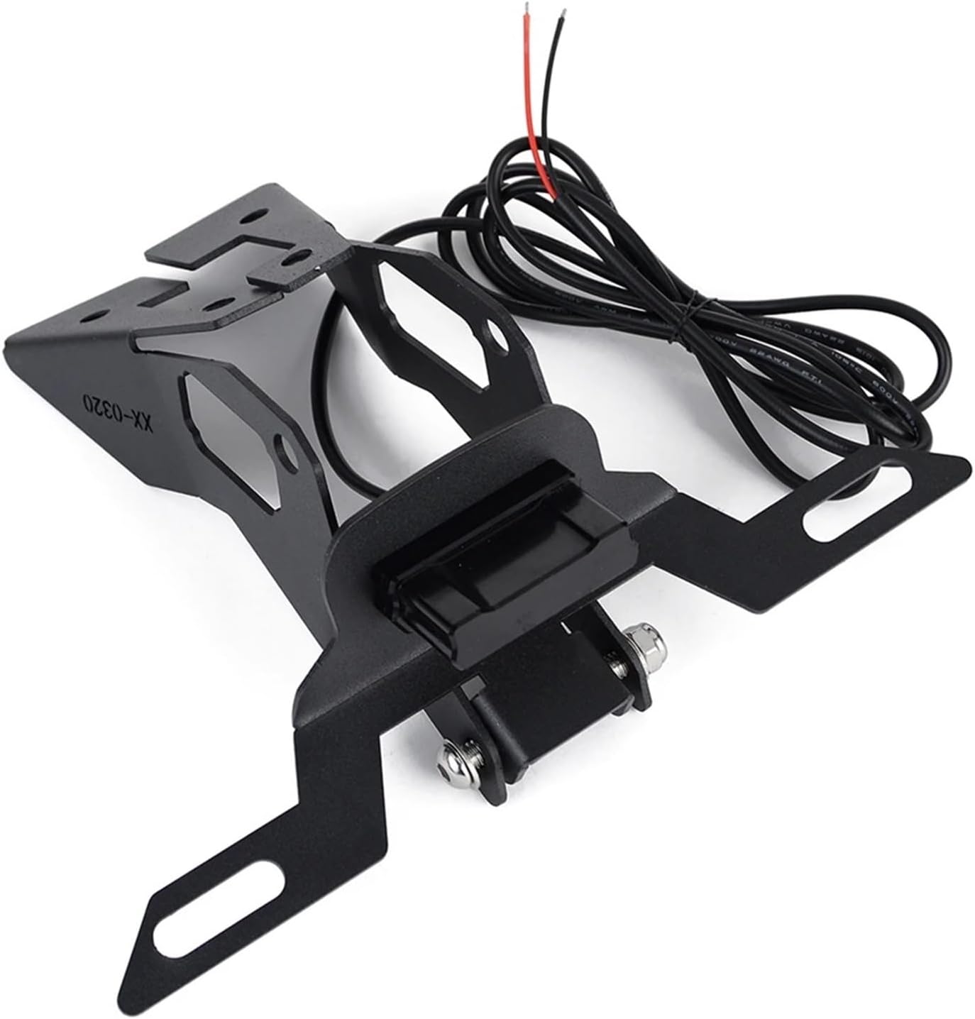 Ninja400 Motorcycle Rear License Plate Tail Frame Holder Bracket with LED Light Compatible with Kawasaki Ninja 400 Z400 2018-2020