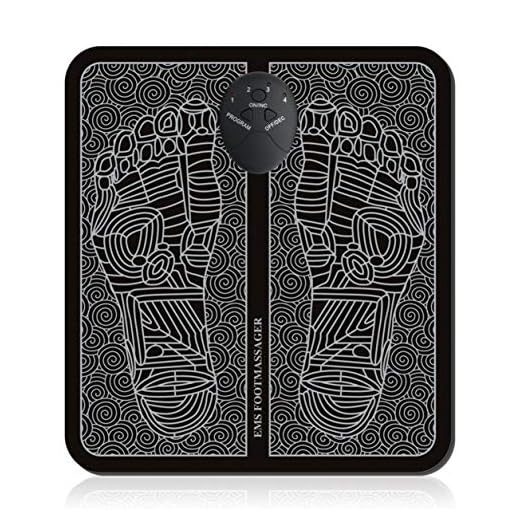 Kongqiabona-UK Fitness EMS Tens Acupuncture Foot Massager Muscle Stimulator Acupoint Mat Health Care Foot Muscle Electric