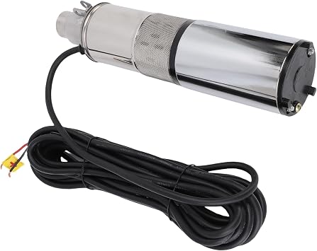 Solar Submersible Pump, Stainless Steel Deep Well Pump, 12V 220W, Ideal for Farm Irrigation and Water Supply
