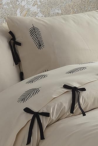 Miniatura 2 de Juego de funda de edredón 100% hecha a mano con elegante estampado de piedra de hoja, juego de funda de edredón de lujo suave hecho a mano, 100%