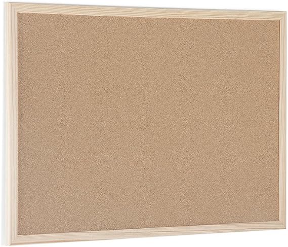 Bi-Office MC010012010 400 x 300 mm Wood Frame Cork Notice Board