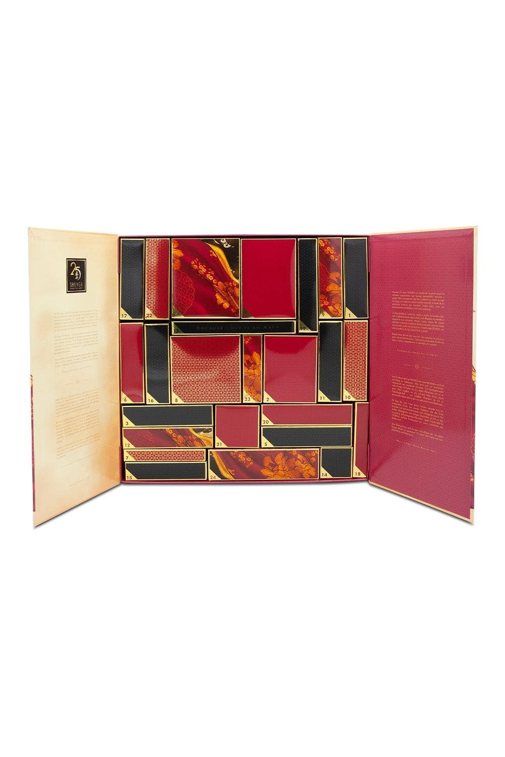 SHUNGA Calendario de Deseos 25 Cumpleaños, Edición Limitada, Colección de 25 Piezas, Caja Lujoso, Productos Sensuales