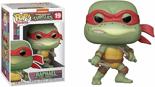 Funko Pop! Retro Toys Tortugas Ninja Mutantes Adolescentes - Raphael, multicolor, 3.75 pulgadas