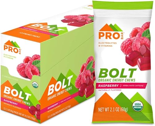 Vista 7 de Probar - Masticables energéticos orgánicos Bolt, explosión de bayas, sin OMG, sin gluten, certificado orgánico USDA, saludable, energía natural