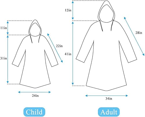 Miniatura 5 de INNOCHEER - Ponchos de lluvia para la familia, paquete de 12, impermeable desechable de emergencia para niños y adultos, camping, senderismo al aire