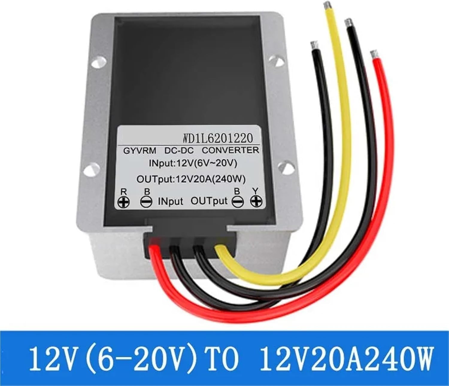 Stabilizzatore DC 12 Volt 6-20V a 20A Boost Converter 300W