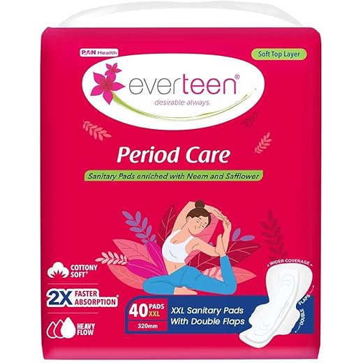 everteen Cottony Soft XXL Pads - Neem & Safflower - 320mm -