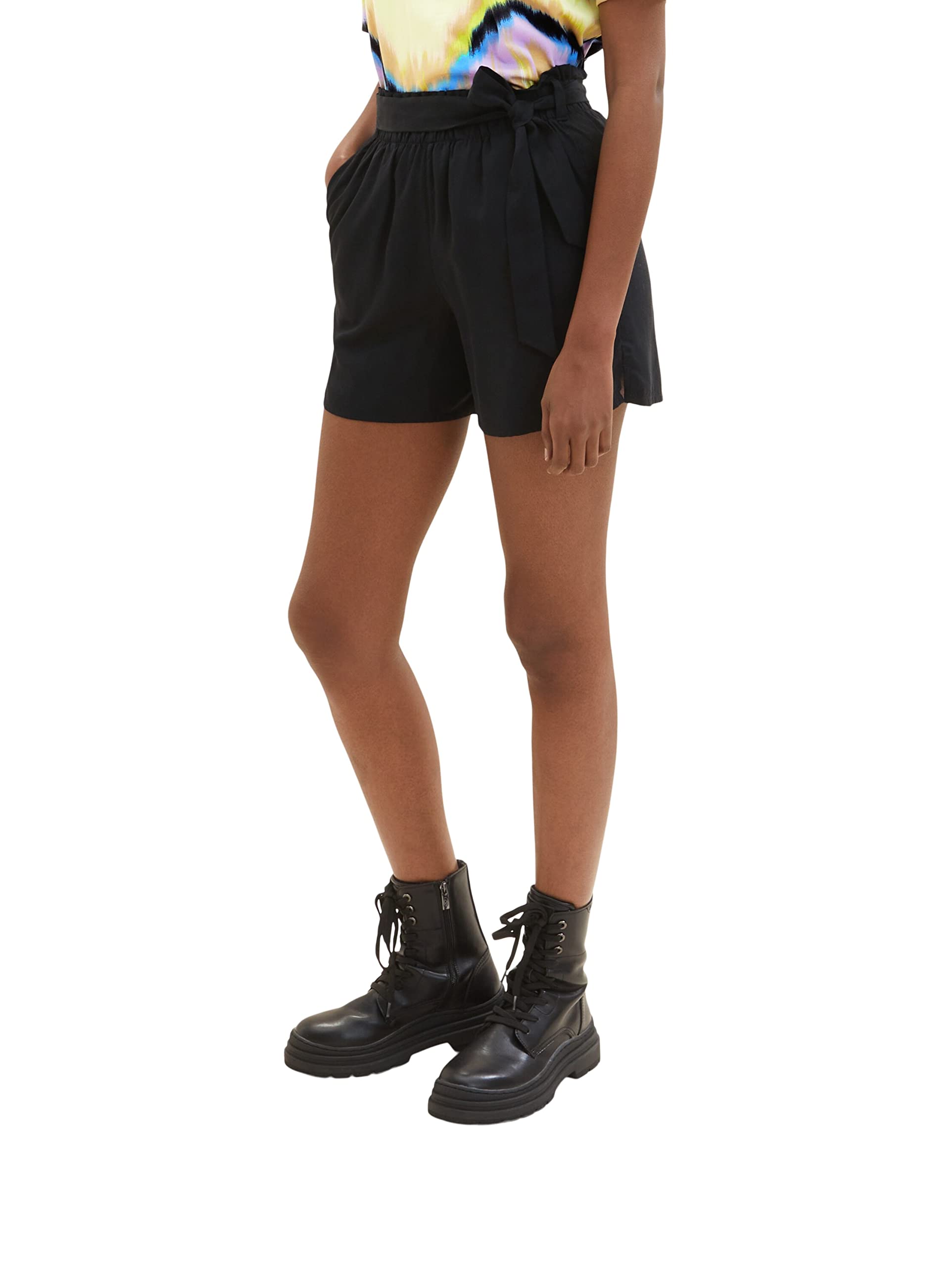 Tom Tailor Denim Ladies Bermuda Shorts 1035702, 14482 - Deep Black, X-Small