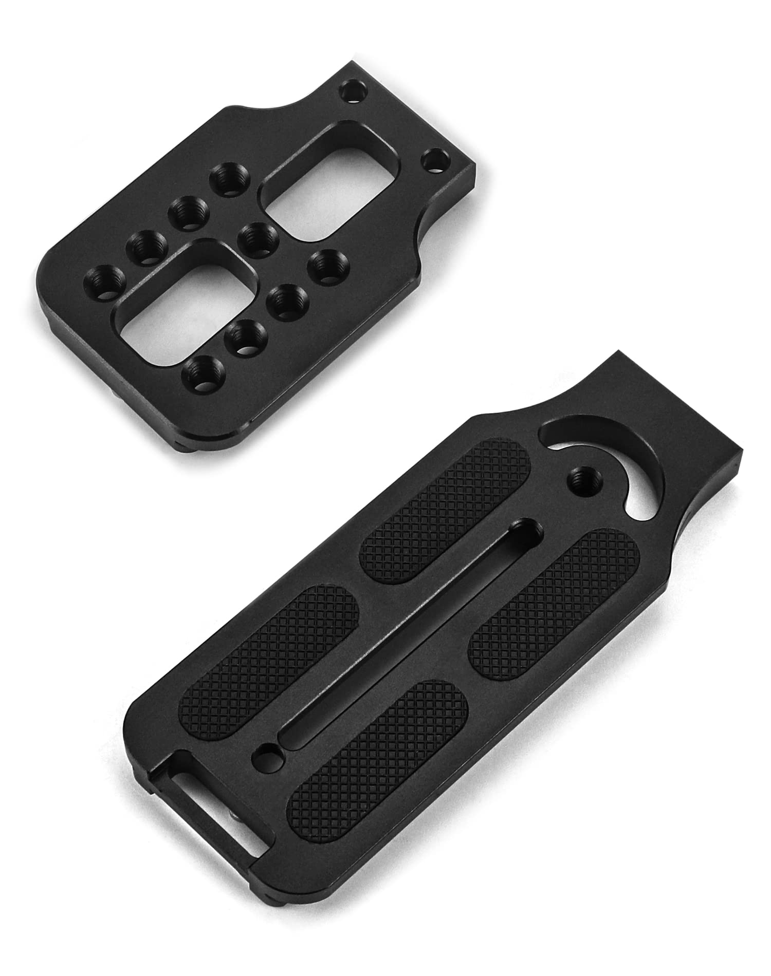 QWORK® Staffa a L universale verticale per fotocamera, staffa a L per fotocamera, per treppiede con interfaccia 1/4, stabilizzatore, ecc