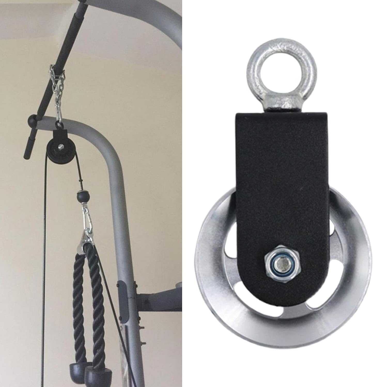 puleggia, Ruota di trazione for carichi pesanti con cuscinetto sollevamento silenzioso a forma U da 73-95 mm