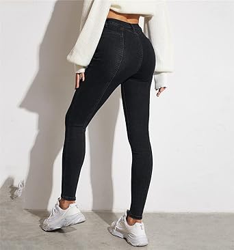 Ladies Donna Slim Skinny Jeggings Denim Jeans - Foto 7