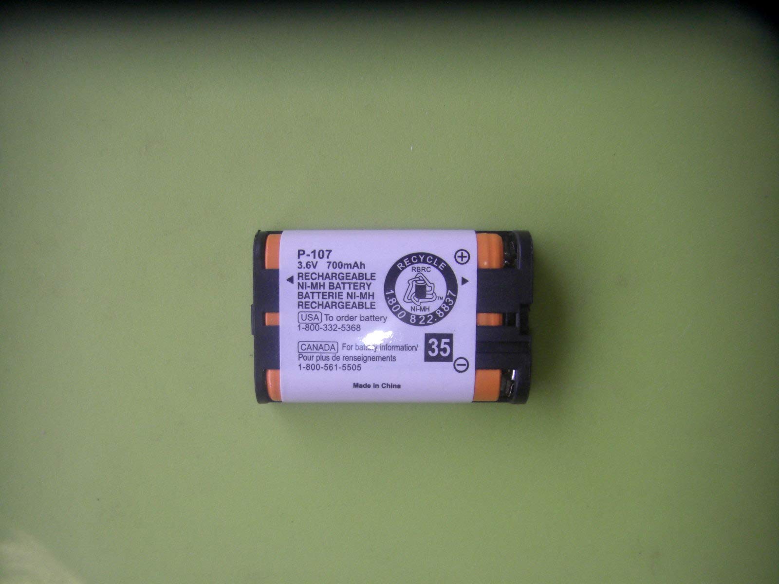 Cordless phone batteries Model:P107 3.6V800mAh