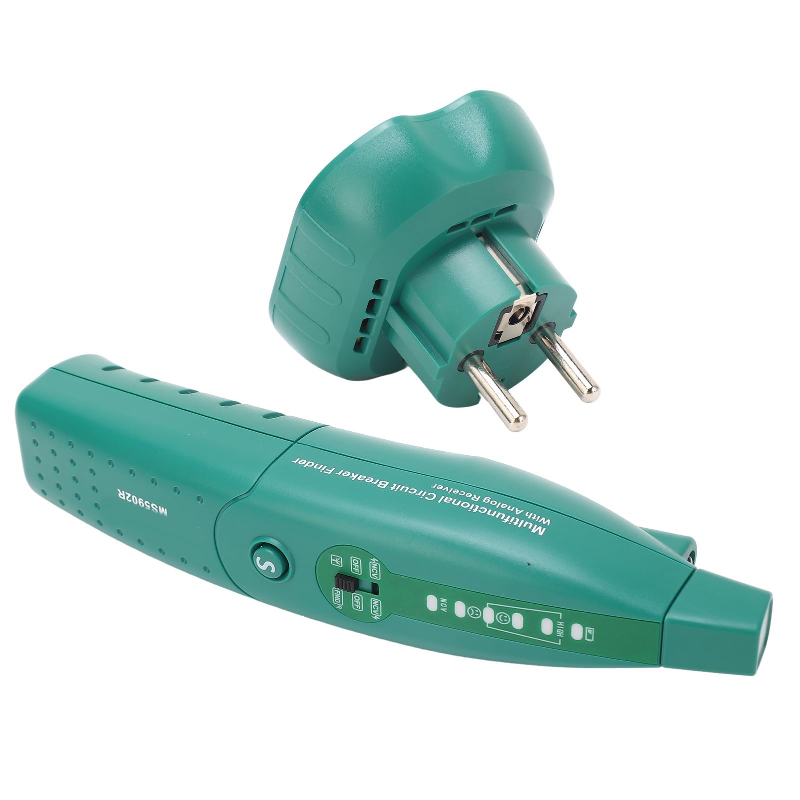 MASTECH MS5902 Sicherungssuchgerät Mit Steckdosentester – Für EU-Steckdosen, AC 220V, Inkl. Taschenlampe