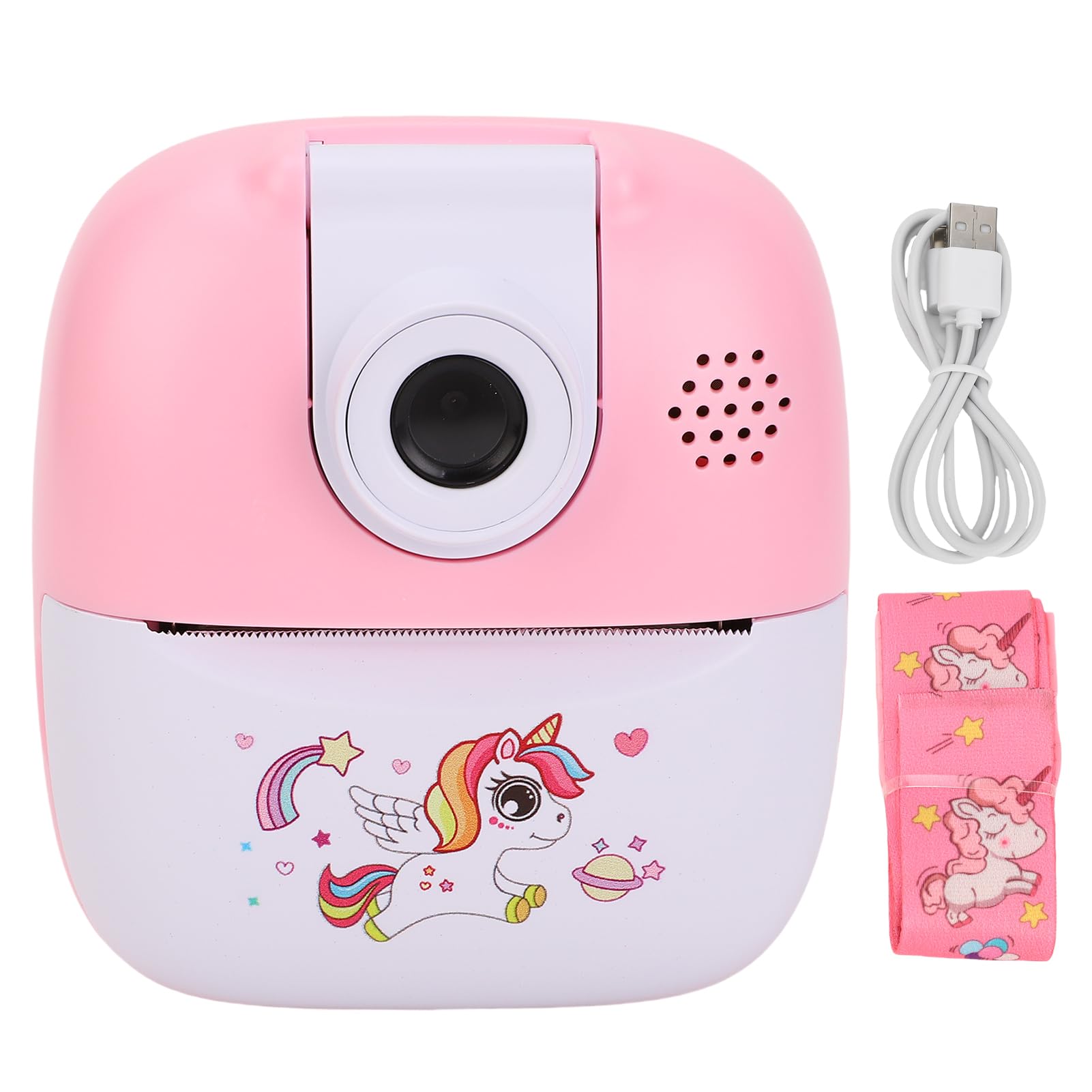 Print Digital Camera 24MP 2.4 Inch Screen 1080P Video with 180° Rotatable Lens MP3 Player Games for Outdoor Photography-image-19