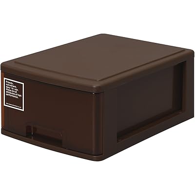 サンコープラスチック(SankoPlastic) 小物収納 シルキー 幅25.2×奥35×高14.9cm ブラウン