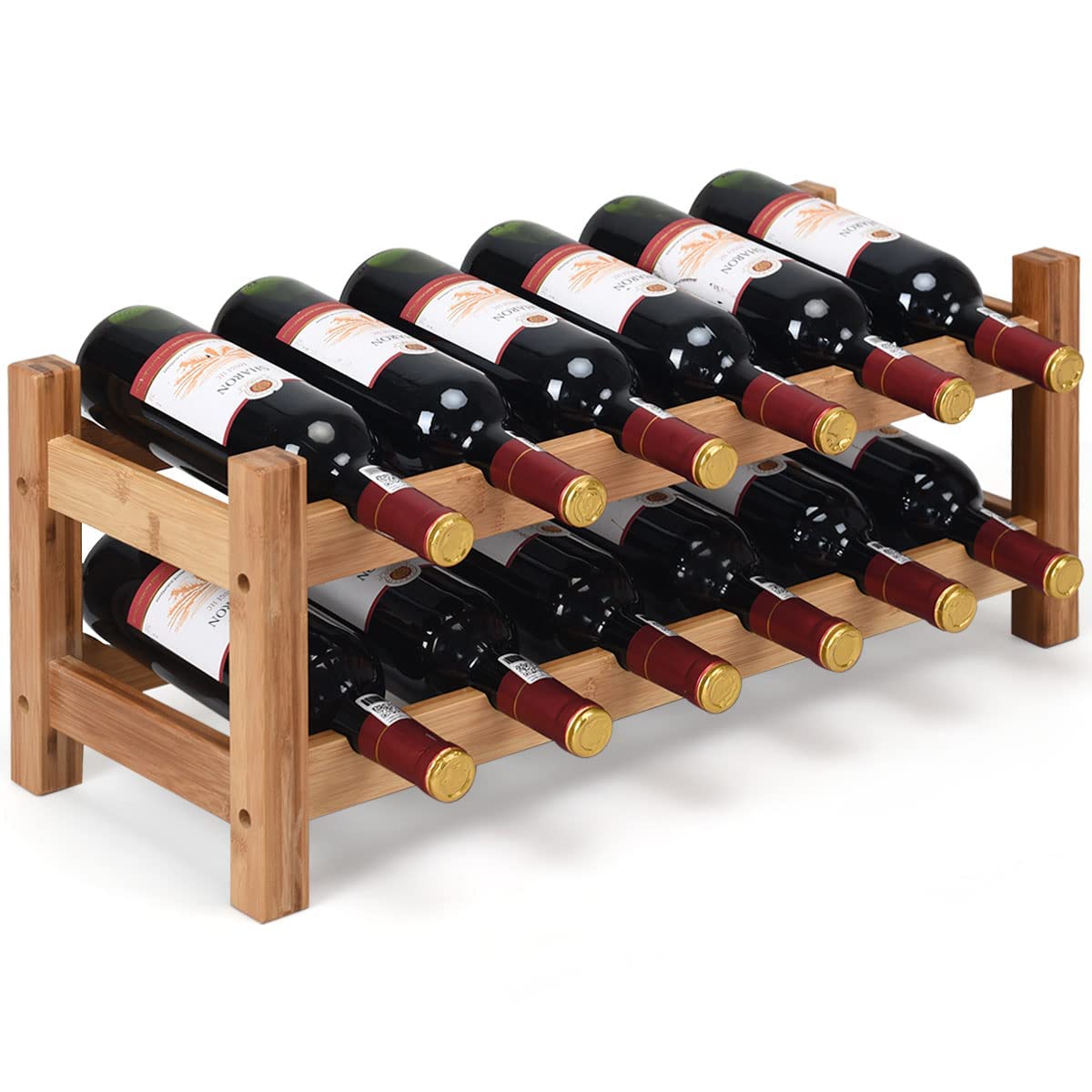 Casier à Vin Bois Magic SELECT - 12 Bouteilles | Style Vintage | Pin Massif