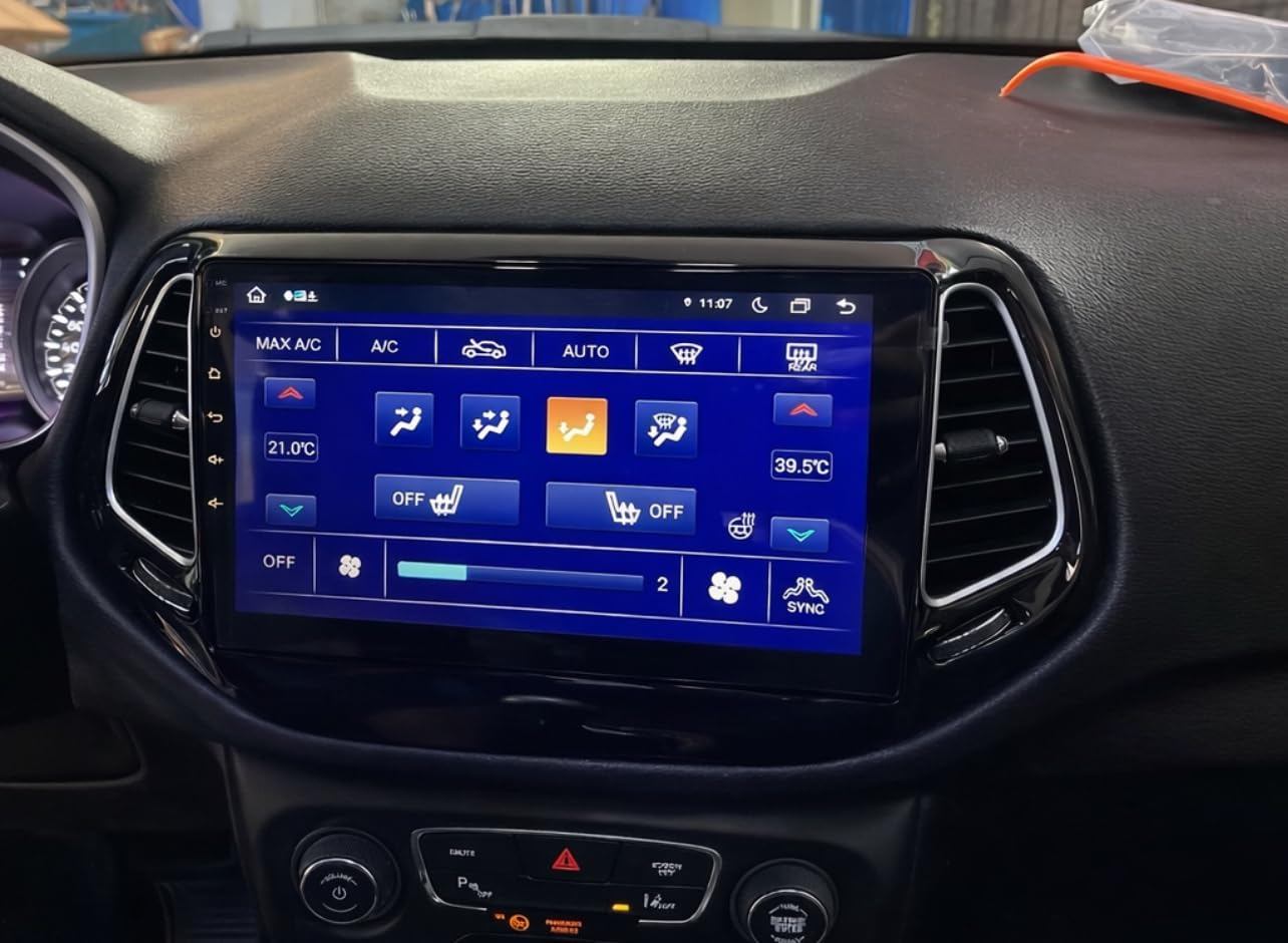 Autoradio cartablet per Jeep Compass 2015-2020, Schermo Touch HD, Apple CarPlay & Android Auto, GPS Navigatore, Bluetooth WiFi USB (4GB RAM 32GB ROM) CTB-CMP01