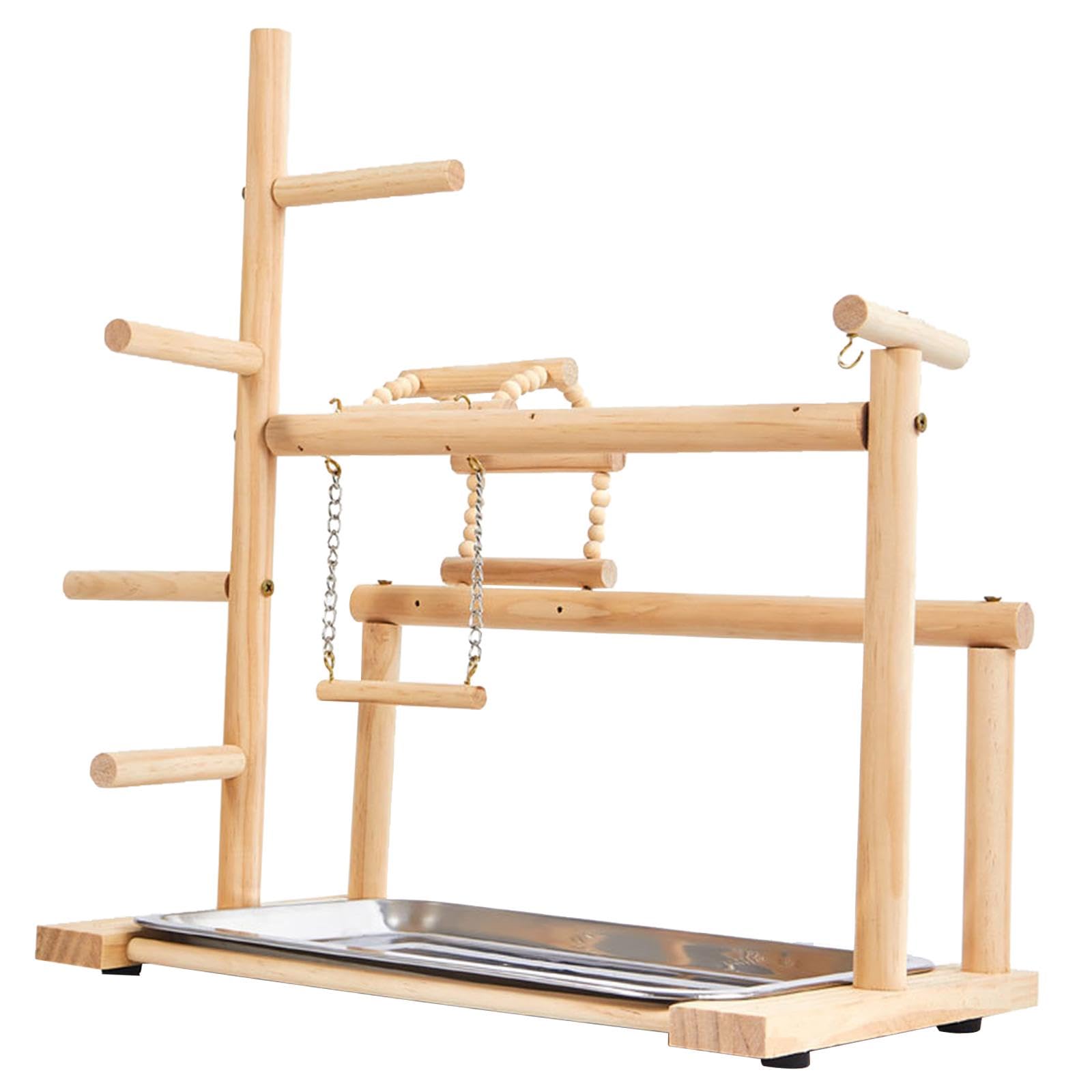 Parco giochi per pappagalli con vassoio giocattoli da masticare per pappagalli accessori gabbia pappagalli