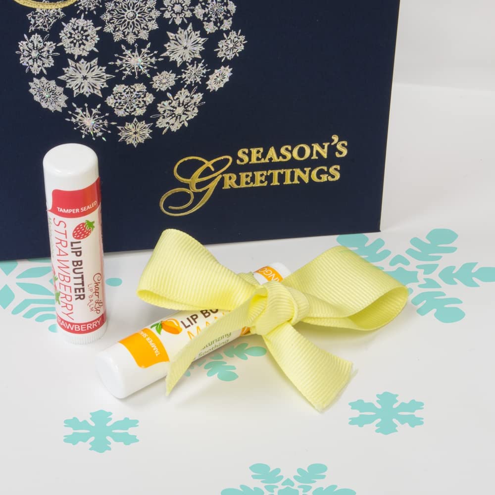 CHAP-LIP Lip Butter Lip Balm with Fruit Flavors, Cocoa Butter, Coconut Oil | Moisturizing Vitamin E & Total Hydration Treatment & Soothing Lip Therapy : Beauty & Personal Care