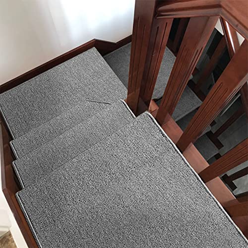 Alfombra de escalera para escalones de madera con adhesivo reutilizable 4