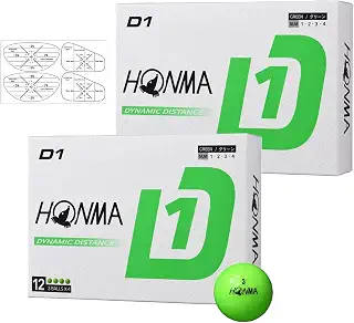 本間ゴルフ D1 ゴルフボール 2024年モデル BT2401 HONMA 2ダース 24球 ショットマーカー付き