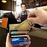 KEQAR Porte-Cartes RFID en Métal, Étui Carte Bancaire pour Femme et Homme, Porte-Cartes avec 10 Compartiments, Protection RFID & NFC, Étui Métallique pour Cartes et Visites - 7