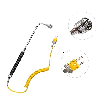 -50C 500C K Type Curved Head Surface Thermocouple Probe 150mm x 6mm (Pack of 1)