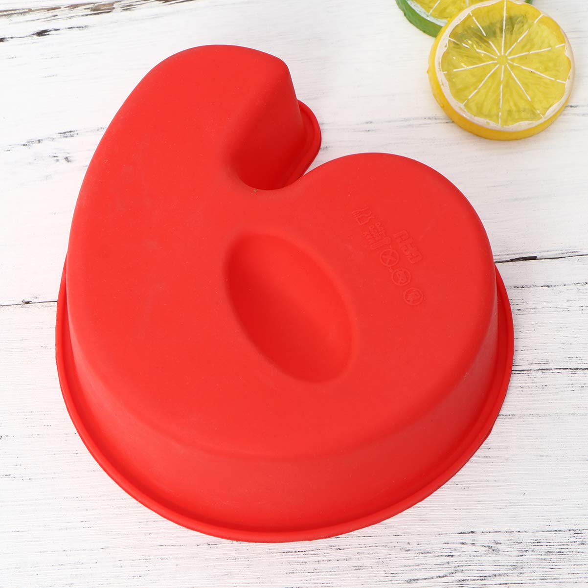 Moule à Chocolat Silicone Chiffres 0-8 9 Pièces Rouge
