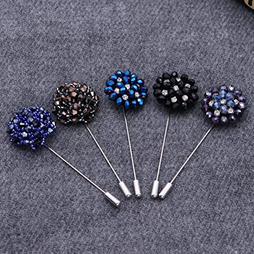 TENDYCOCO Spilla a Forma di Fiore di Cristallo