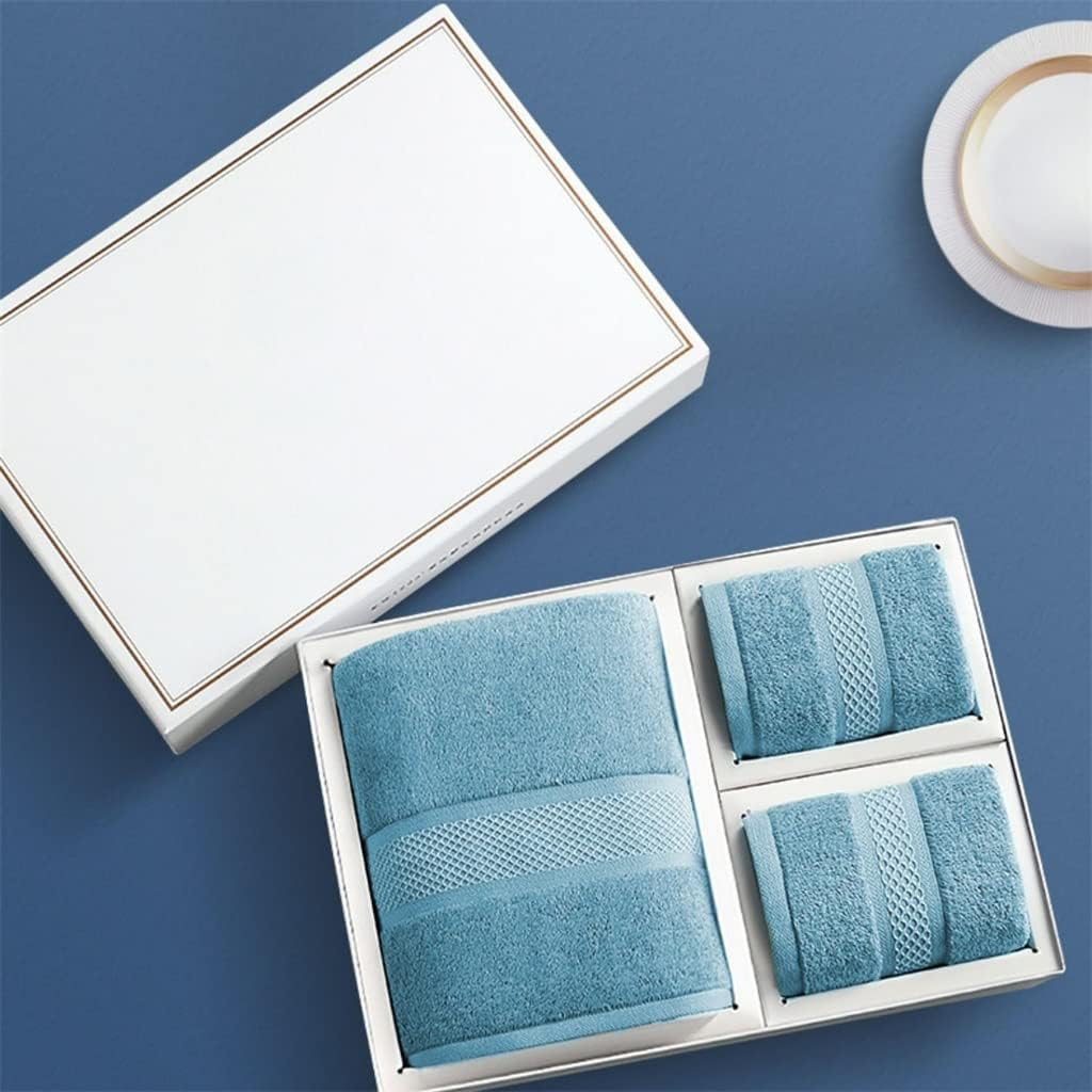 Gift Box Towel Bath Towel Three-Piece Cotton Suction Household Bath Towel Set(B 3PS)