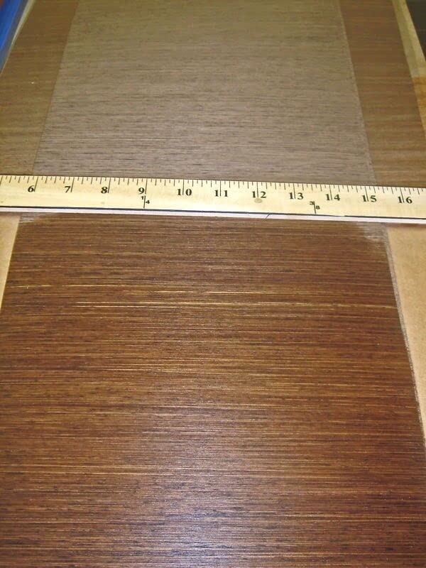 Wenge Composite Wood Veneer 49" x 9" with Paper Backer 1/40th Thickness