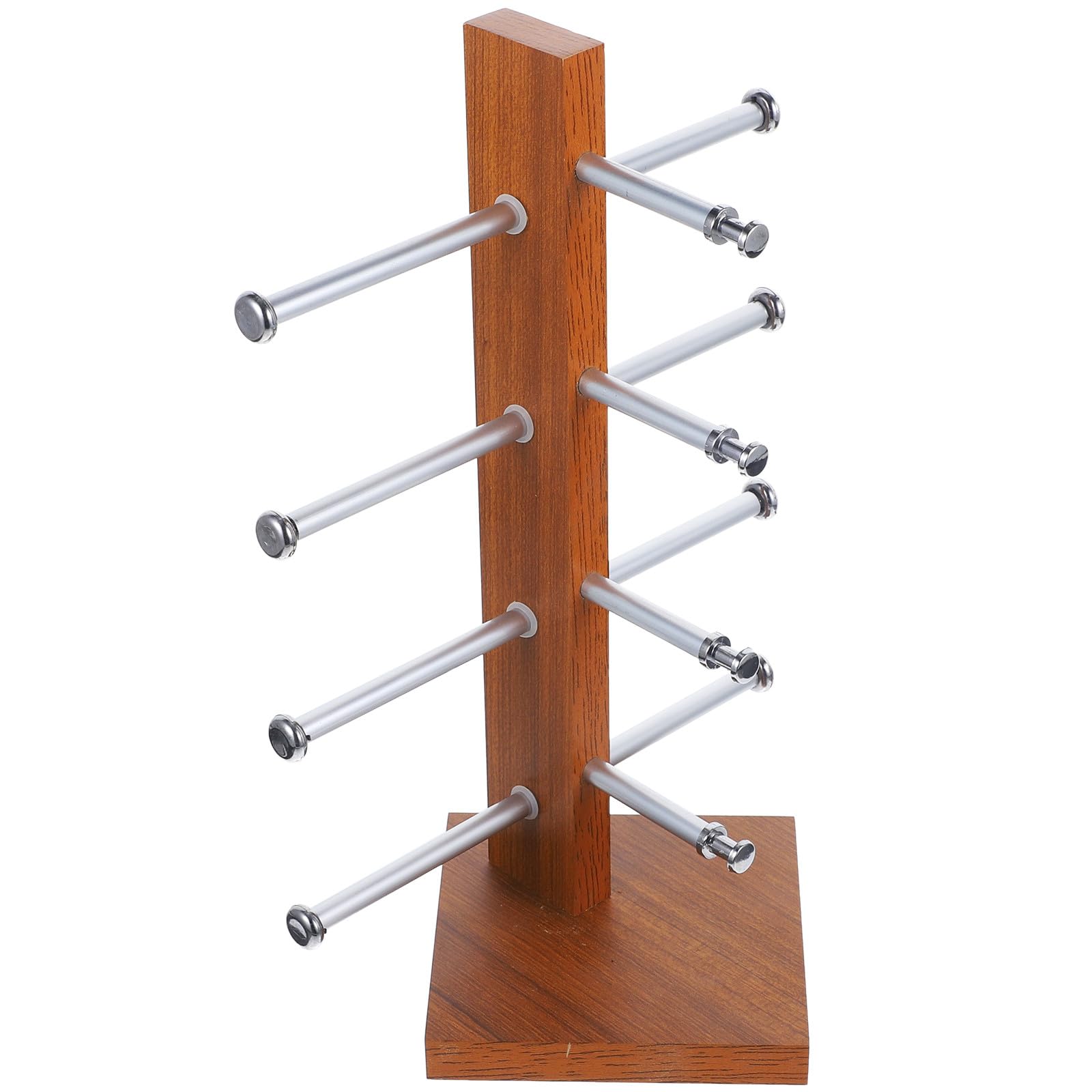 Healeved Stand per Occhiali Vintage in Legno e Lega di Alluminio
