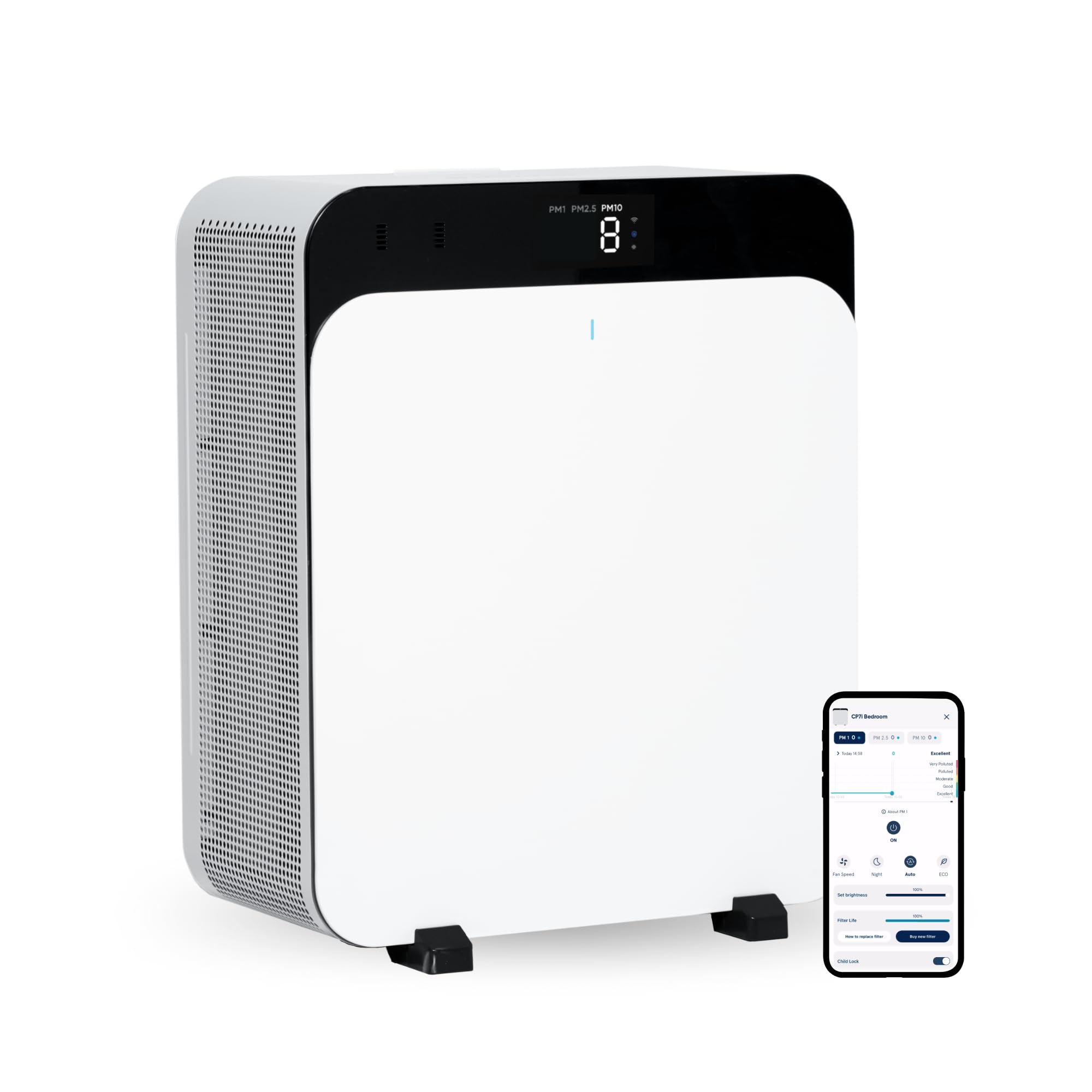 Diley Dreams Orbit Pro Luchtreiniger – Air Purifier – Ionisator voor Bacteriën en