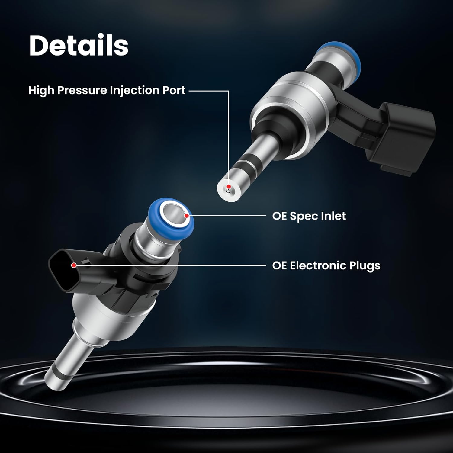 Set of 6 Fuel Injectors Compatible with Kia Sedona 3.3L 2018-2021 Sorento 3.3L 2019-2020 Cadenza 3.3L 2017-2020 Telluride 3.8L 2020-2024 Hyundai Palisade 3.8L 2020-2023,353103L200