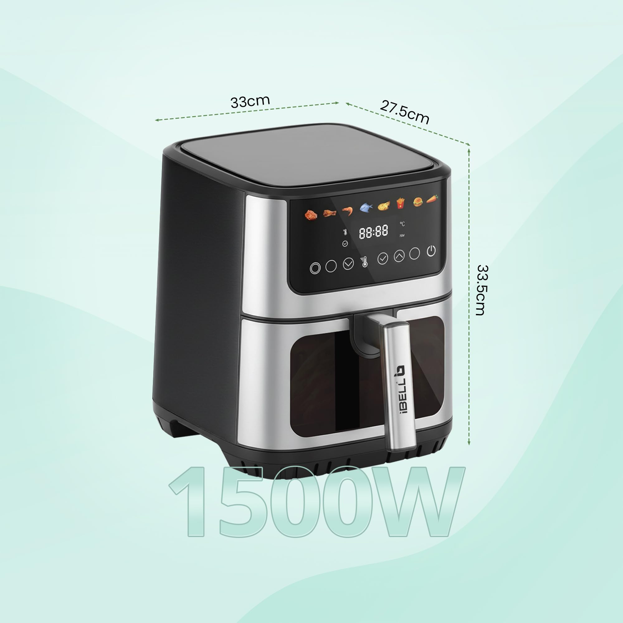 IBELL Air Fryer - 6.5L Digital Touchscreen -7