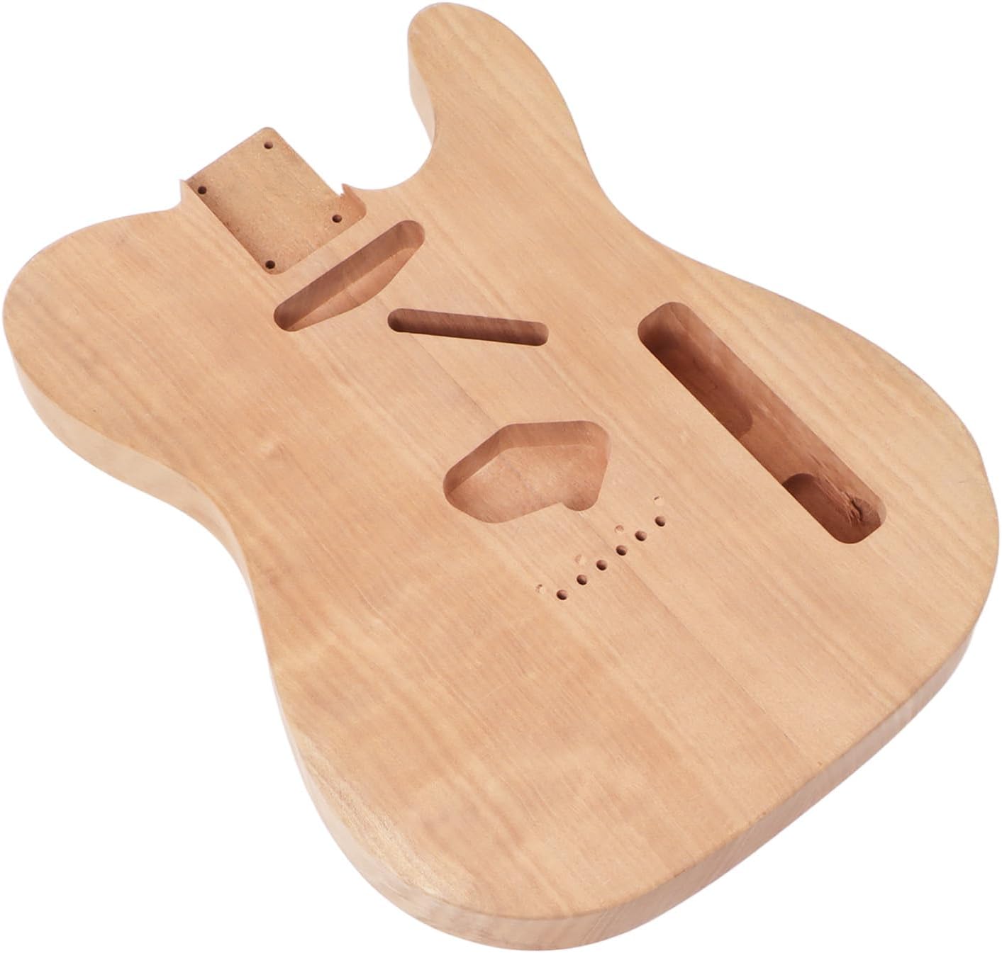 Unfinished Electric Guitar Body Blank - DIY Replacement Wooden Barrel for Electric Guitar Building, Custom Paint & Professional Upgrade (GSB10)