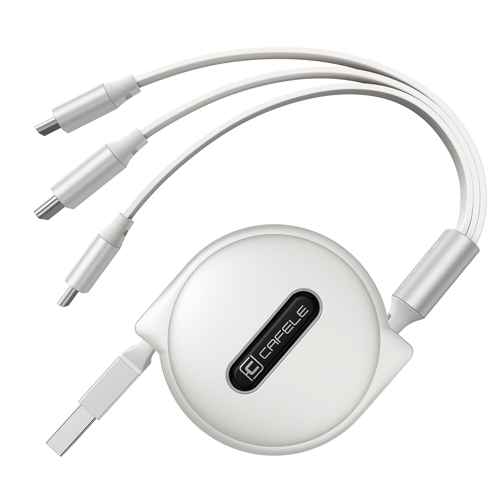 CAFELE3in1 充電ケーブル 巻き取り 5v/3A急速充電 15W マルチ…