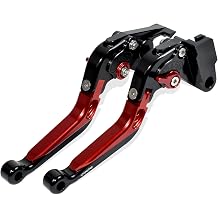 Retractable Foldable Brake Lever Clutch Lever for MV Agusta Brutale 1000 RR/RS/Rush 2020-2021, CNC Aluminum Alloy Made Red