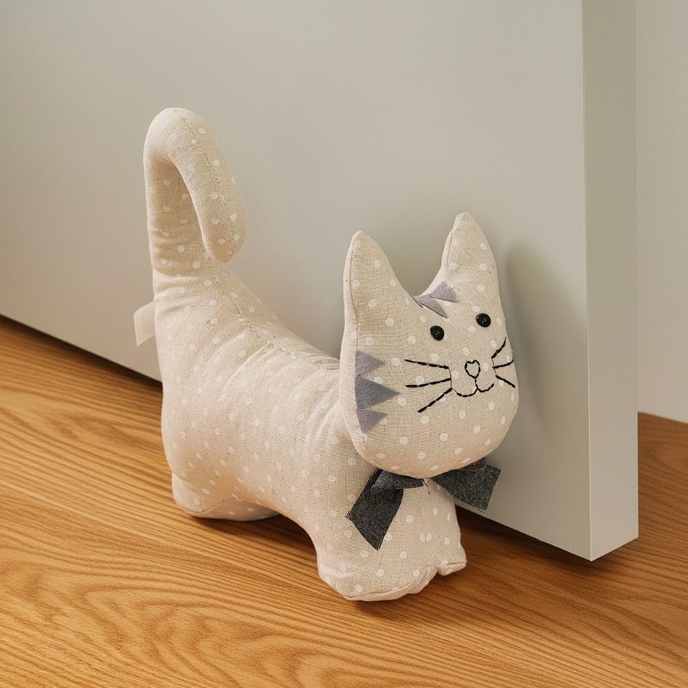 Simpatico fermaporta a forma di gatto 3D: protezione silenziosa e decorazione elegante per la casa